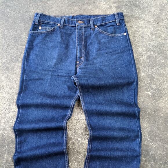 Vintage Levi's 517 Bootcut Jeans Mens 38x32 Blue Pants Orange Tab Dark USA 90s - Picture 2 of 8